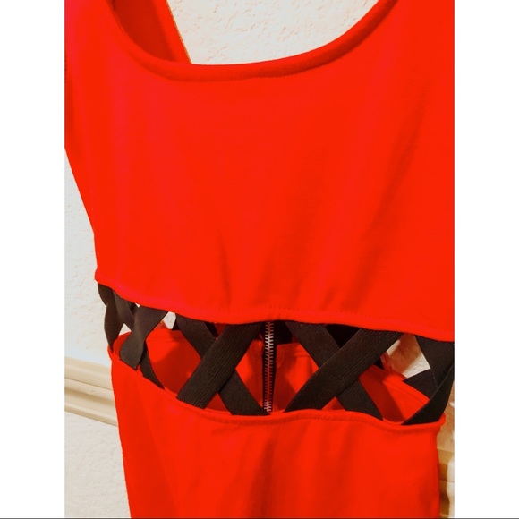 Red Body con Mini Dress - Picture 2 of 3